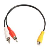 Anfi Y Kablo 2 Erkek RCA to 1 Dişi RCA Kablo