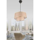 ANG Design Nisa Luce Star-2 Kat Pasta Avize Kahve/altın Biyeli Krem