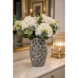 ANGDESİGN Dekoratif Cam Vazo Füme-26 cm •• Dekoratif Cam Vazo Ev Dekorasyon Trend Vazo Lüks || Modern Vazo Modelleri Çiçek Vazosu Masa Üstü Vazo Canlı Çiçek & Yapay Çiçek Vazosu Lüks Vazo