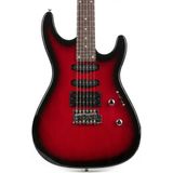 Angel AEG09-RD Transparent Wine Red Burst Elektro Gitar