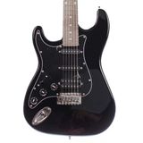 Angel Aeg111lh-Bk Solak Elektro Gitar (Siyah) | Sol El Kullanımı İçin Özel Strat Model