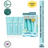 Angel Aqua Moisture Cream Nemlendirici Yüz Kremi Hyaluronik Asit Panthenol 3X120 ml