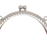 Angel Çanta Aksesuar 10.5 cm Oval Cüzdan Klipsi Cüzdan Bursu Gümüş Renk