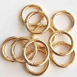 Angel Çanta Aksesuar 10lu 2.5 Cm Light Gold Renk Yaylı Halka Örgü Çanta İçin