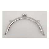 Angel Çanta Aksesuar 12.5 cm Oval Cüzdan Klipsi Cüzdan Bursu Gümüş Renk