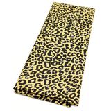 Angel Çanta Aksesuar 120x50 cm Pamuklu Astarlık Kumaş Sarı-Siyah Leopar Desen