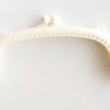 Angel Canta Aksesuar 16 Cm Plastik Cuzdan Klipsi Krem