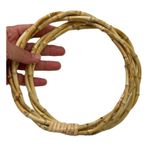 Angel Çanta Aksesuar 17 Cm Çift Gerçek Bambu Çanta Sapı Sarmal Model