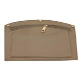 Angel Çanta Aksesuar 24x15 cm Açık Vizon Renk Troklu Suni Deri Cep Light Gold Metalli
