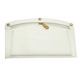 Angel Çanta Aksesuar 24x15 cm Beyaz Renk Troklu Suni Deri Cep Light Gold Metalli