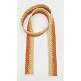 Angel Çanta Aksesuar 3.5 Cm Gold Taba Renk Deri Hasır Örgü Kolon 1 Metre