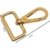 Angel Çanta Aksesuar 3.5 cm Light Gold Renk Kanca 1 Adet