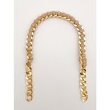 Angel Çanta Aksesuar 40 cm Derili Zincir Vizon Renk Light Gold Metalli