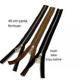 Angel Çanta Aksesuar 40 Cm Fermuar Set Light Gold Metal Taba, Siyah, Koyu Kahve Renk