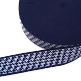 Angel Çanta Aksesuar 5 Cm Kazayağı Desenli Lacivert Polyester Kolon