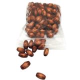 Angel Çanta Aksesuar 8 Mm Ahşap Oval Boncuk Taba Renk 50 Gr