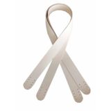 Angel Çanta Aksesuar 80x2.4 Cm, Tek Kat Suni Deri Krem Renk Çift Sap