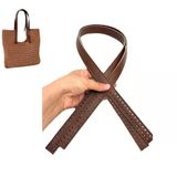 Angel Çanta Aksesuar 80x2 cm Taba Renk 16 Delikli Model Çift Çanta Sapı