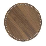 Angel Çanta Aksesuar Ahşap 30 Cm Çapında Yuvarlak Tepsi Tabanı Tesbih Renk