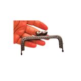 angel çanta aksesuar Angel Çanta Aksesuar 10.5 cm Dikdörtgen Cüzdan Klipsi Cüzdan Bursu Füme Renk Kalpli Model