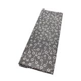 angel çanta aksesuar Angel Çanta Aksesuar 120x50 cm Pamuklu Astarlık Kumaş Gri Çıtır Çiçek Desen