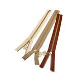 angel çanta aksesuar Angel Çanta Aksesuar Başlıklı Fermuar Set 30 Cm Light Gold Metal (Taba, Krem, Bej)