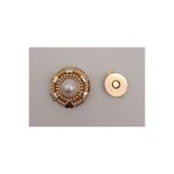 angel çanta aksesuar Angel Çanta Aksesuar Light Gold İncili Mıknatıslı Kilit No:86