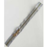 Angel Çanta Aksesuar Başlıklı Fermuar 30 Cm Light Gold Metal Açık Gri