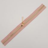Angel Çanta Aksesuar Başlıklı Fermuar 30 Cm Light Gold Metal Pudra Renk