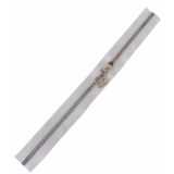 Angel Çanta Aksesuar Başlıklı Fermuar 40 Cm Gümüş Metal Beyaz