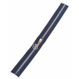 Angel Çanta Aksesuar Başlıklı Fermuar 40 Cm Gümüş Metal Lacivert