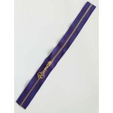 Angel Çanta Aksesuar Başlıklı Fermuar 40 Cm Light Gold Metal Mor