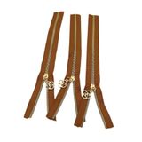 angel çanta aksesuar Başlıklı Fermuar Set 30 Cm Light Gold Metal Taba