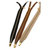 angel çanta aksesuar Başlıklı Fermuar Set 45 Cm Light Gold Metal 3 Adet (Bej, Taba, Siyah)