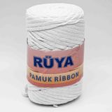 Angel Çanta Aksesuar Beyaz Renk Pamuk Ribbon No:6