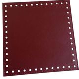 Angel Çanta Aksesuar Bordo Renk 20x20 Cm Suni Deri Plaka