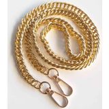 Angel Çanta Aksesuar Çift Halkalı Light Gold Renk Çanta Zinciri, Kancalı (1 Metre)