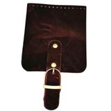 Angel Çanta Aksesuar Gerçek Deri 21x12 cm Hardal Sarı Crazy Renk Çanta Kapağı Light Gold Metalli