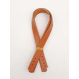 Angel Çanta Aksesuar Gerçek Deri 35x1.2 cm Turuncu Taba Renk Çift Çanta Sapı