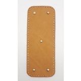 Angel Çanta Aksesuar Gerçek Deri Açık Taba 30x12 cm Dikdörtgen Light Gold Metalli Çanta Tabanı