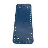 Angel Çanta Aksesuar Gerçek Deri Lacivert 30X12 cm Dikdörtgen Light Gold Metalli Çanta Tabanı