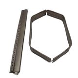 Angel Çanta Aksesuar Gri Renk Derili Metal Çanta Ağzı 30 Cm