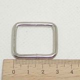 Angel Çanta Aksesuar Gümüş Renk 2x3 Cm Dikdörtgen Halka