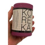 Angel Çanta Aksesuar Koreka Rafya Mürdüm Renk