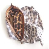 Angel Çanta Aksesuar Leopar 28x28 Cm, Dikilmiş Halde, Fermuarlı Astar