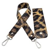 Angel Çanta Aksesuar Leopar 42 cm Çanta Sapı ve Kapak Seti Gümüş Renk Metalli