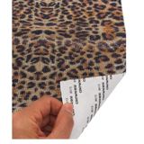 Angel Çanta Aksesuar Leopar Desenli Taşlı 40x24 cm Kendiliğinden Yapışkanlı Plaka Sticker