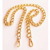 Angel Çanta Aksesuar Light Gold Renk 16x22 Mm Çanta Zinciri Kancalı (120 Cm)