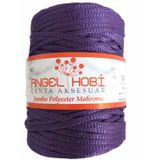 Angel Çanta Aksesuar Mor Renk 5 Mm Jumbo Polyester Makrome No:18