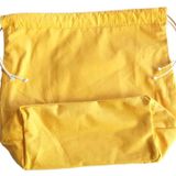 Angel Çanta Aksesuar Örgü Çantaya Hazır Astar Tabanlı Büzgülü 22x12cm Hardal